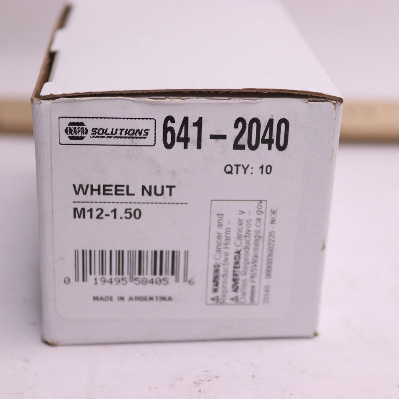 (10-Pk) Napa Wheel Nut 19mm Hex x 14mm Length 641-2040