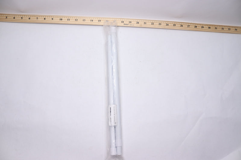 Spring Tension Curtain Rod Adjustable White 5/8" Dia 28"
