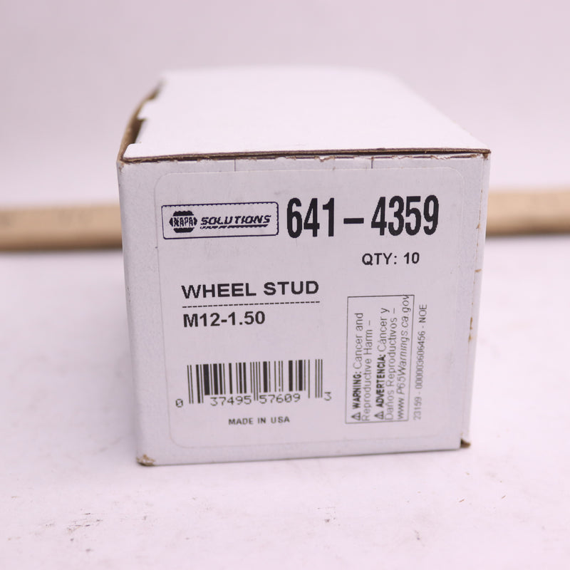 (10-Pk) Napa Serrated Wheel Stud M12-1.50 12.97mm Knurl 42.5mm Length