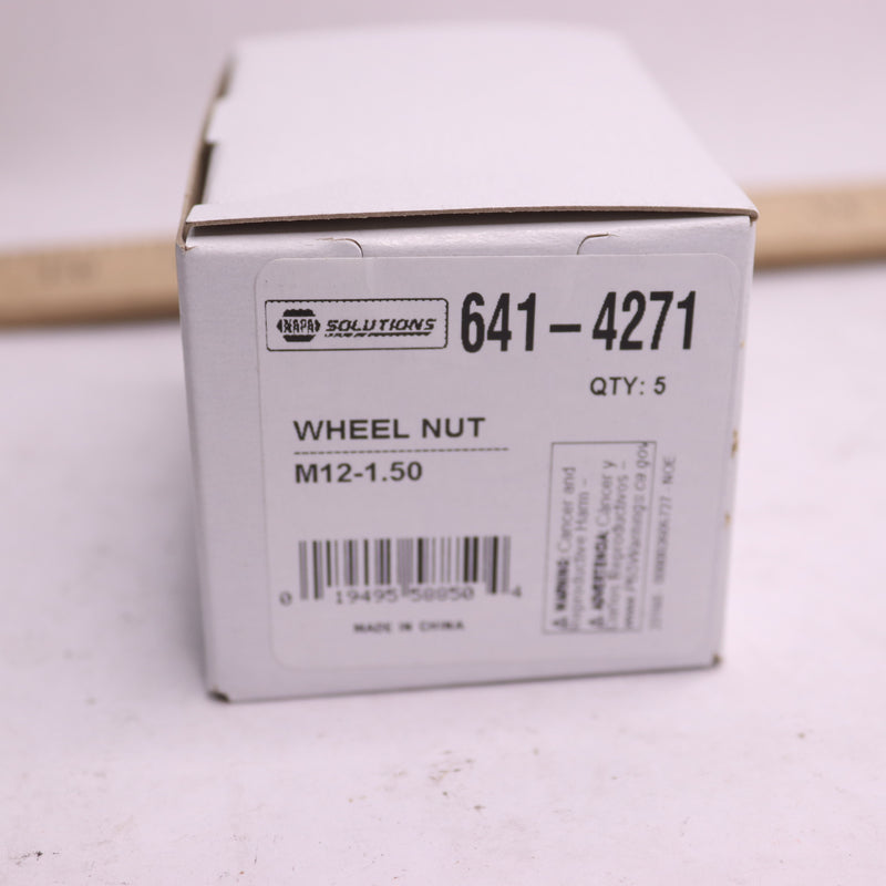 (5-Pk) Napa Lug Nut Chrome M12-1.5 19mm 641-4271