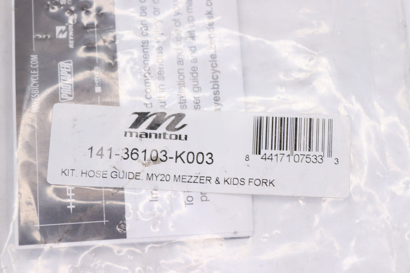 Manitou Front Hose Guide Hardware Kit Machete/Mezzer Black 141-36103-K003
