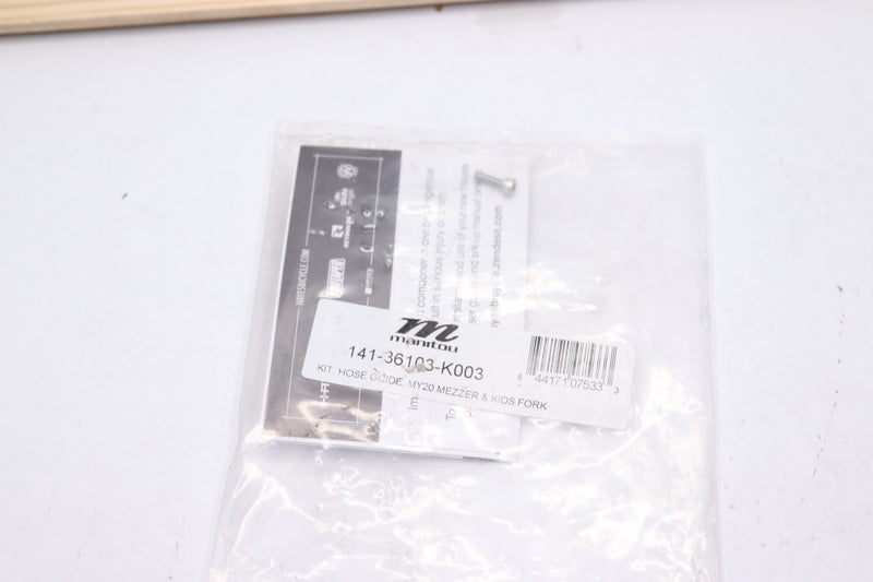 Manitou Front Hose Guide Hardware Kit Machete/Mezzer Black 141-36103-K003