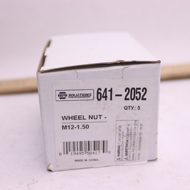 (5-Pk) Napa Wheel Lug Nuts Chrome M12-1.5 x 19mm 641-2052