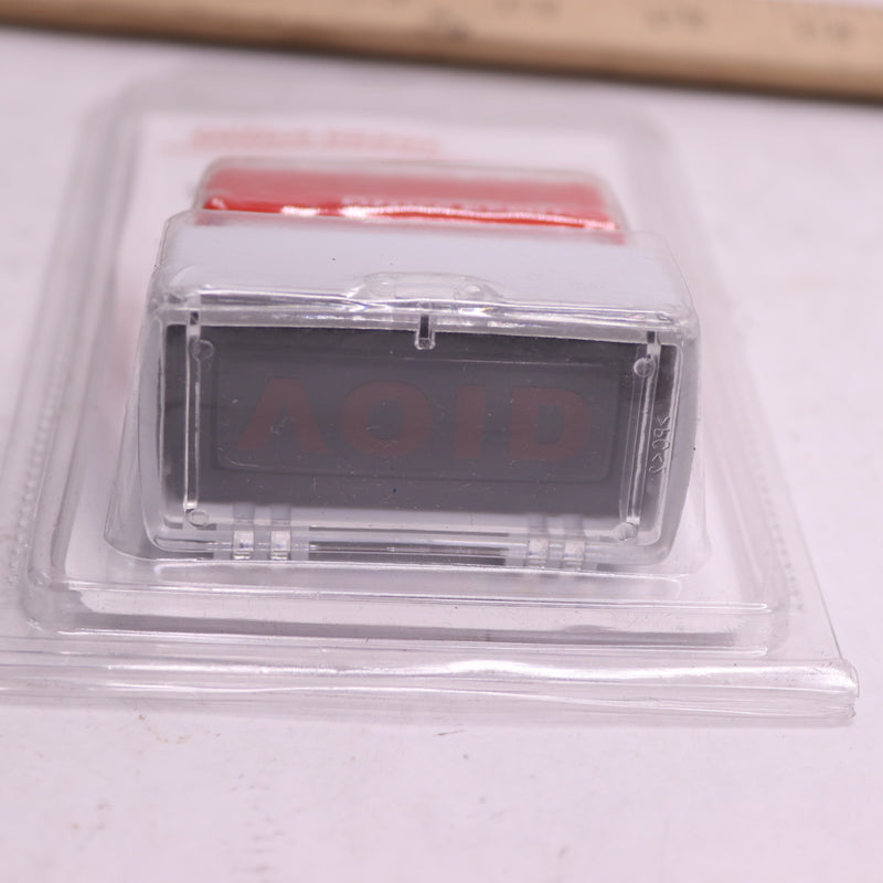Office Depot Pre-Inked Message Stamp Void Red 841-443