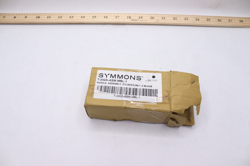 Symmons Cylinder Handle Assembly Matte Black T-242A-ASM-MBL-1 - Incomplete