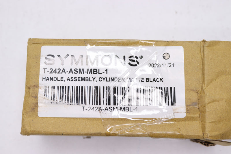 Symmons Cylinder Handle Assembly Matte Black T-242A-ASM-MBL-1 - Incomplete
