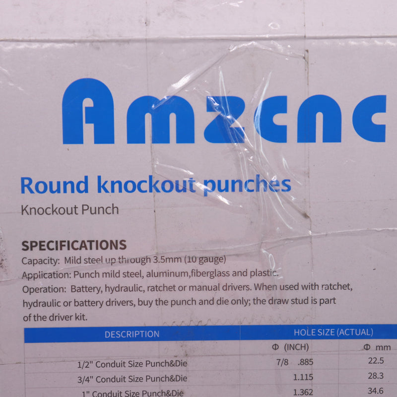 AMZCNC Slug-Buster Knockout Punch Unit Alloy Steel 1.115" - 1 Kit