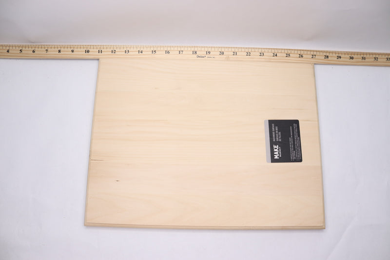 Make Market Rectangle Plaque Basswood 12" x 16" x 0.75" Thick 050766