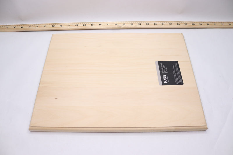 Make Market Rectangle Plaque Basswood 12" x 16" x 0.75" Thick 050766