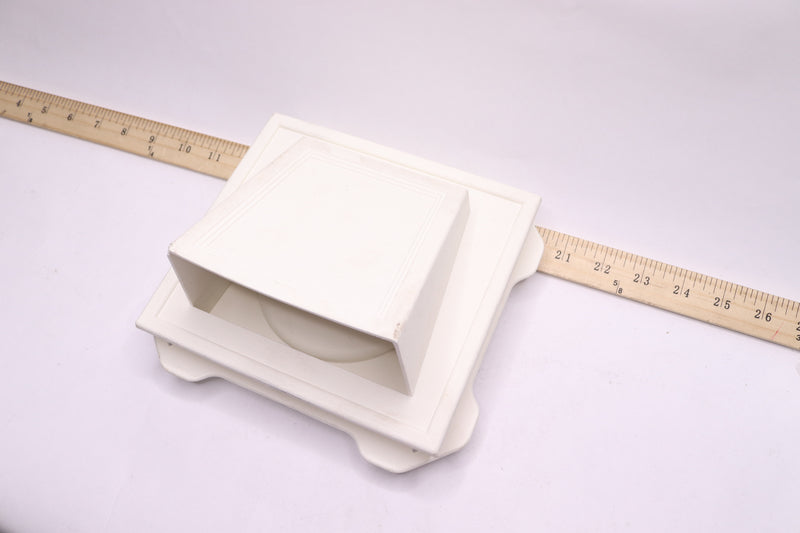 Builders Edge Hooded Vent White 4" M00030804001