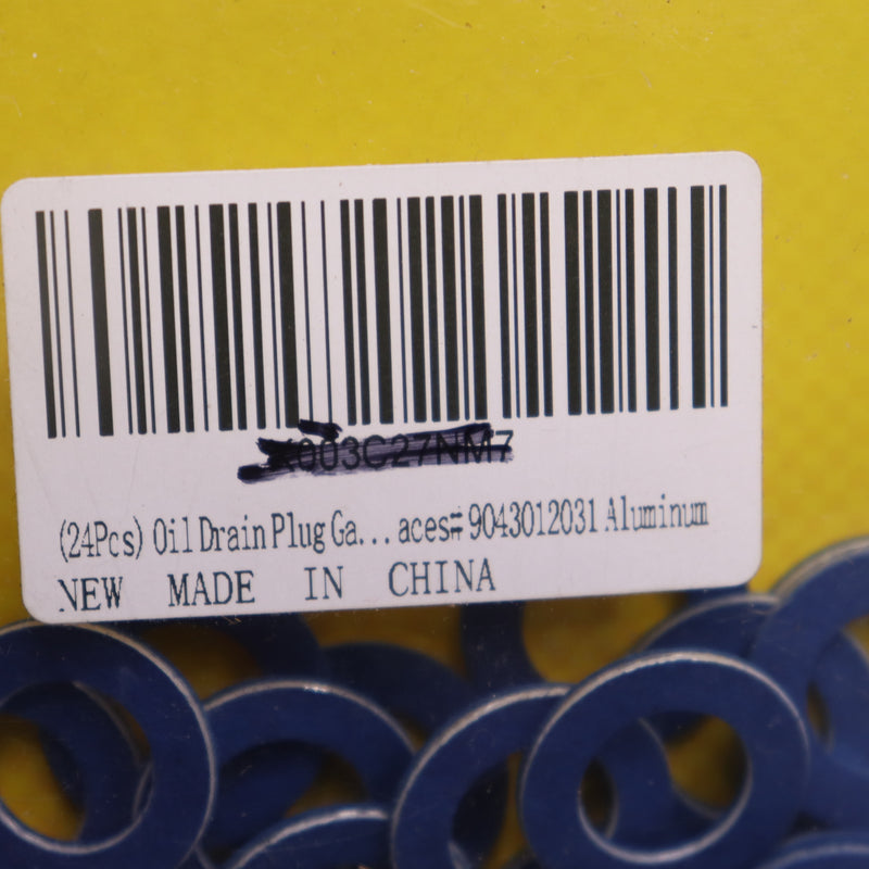 (24-Pk) Rarayc Oil Drain Plug Gaskets Washer Seals Aluminum 9043012031
