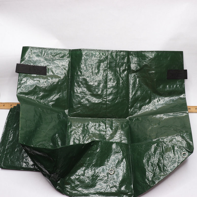 (2-Pk) Bijoketten Grow Bags With Flap & Handles Polyethylene Dark Green