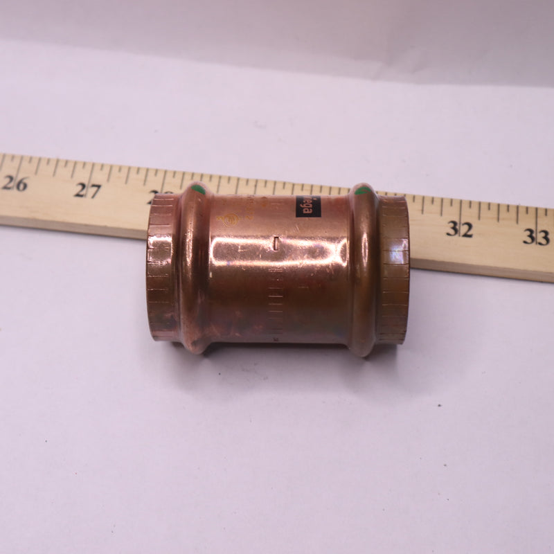 Viega ProPress Coupling with Stop Copper 1-1/2" x 1-1/2" 78067