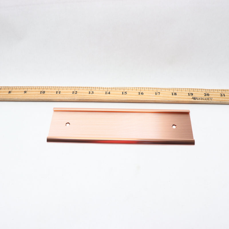 Ribbed Wall Holder Rose Gold 2” x 8” x 1/16” SWR82G