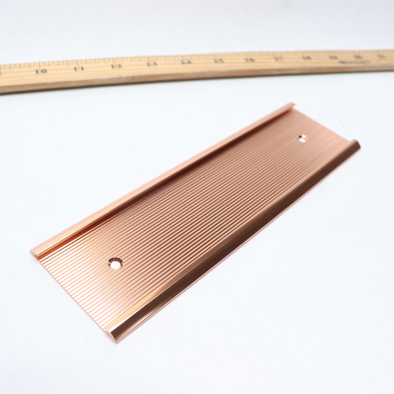 Ribbed Wall Holder Rose Gold 2” x 8” x 1/16” SWR82G