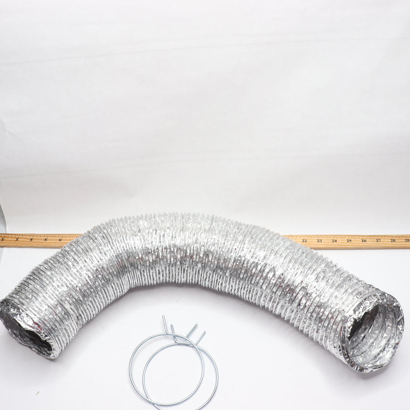 Flex Duct with Clamp Aluminum 4" x 6' 2158A