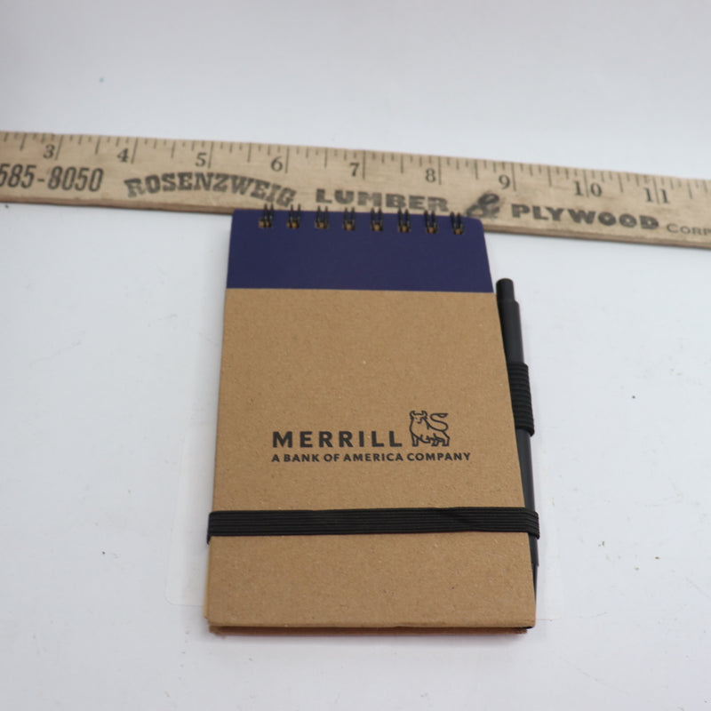Merrill Imprinted Pocket Eco-Note Jotter Navy