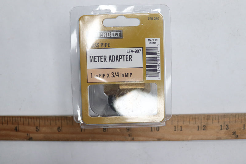 Everbilt Meter Spud Fitting Brass 1" FIP x 3/4"MIP 799 230 LFA-907