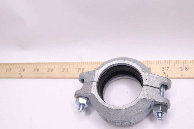 Style 75 Flexible Clamp Coupling Silver Die-Cast Aluminum 2&quot; 2/60.3-75