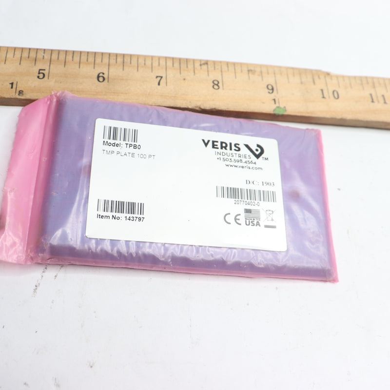 Veris Temperature Sensor Economy Plate Stainless Steel TPB0