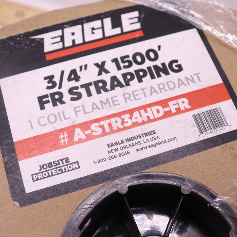Eagle Heavy Duty Strapping Polyester White 3/4" x 1500ft A-STR34HD-FR