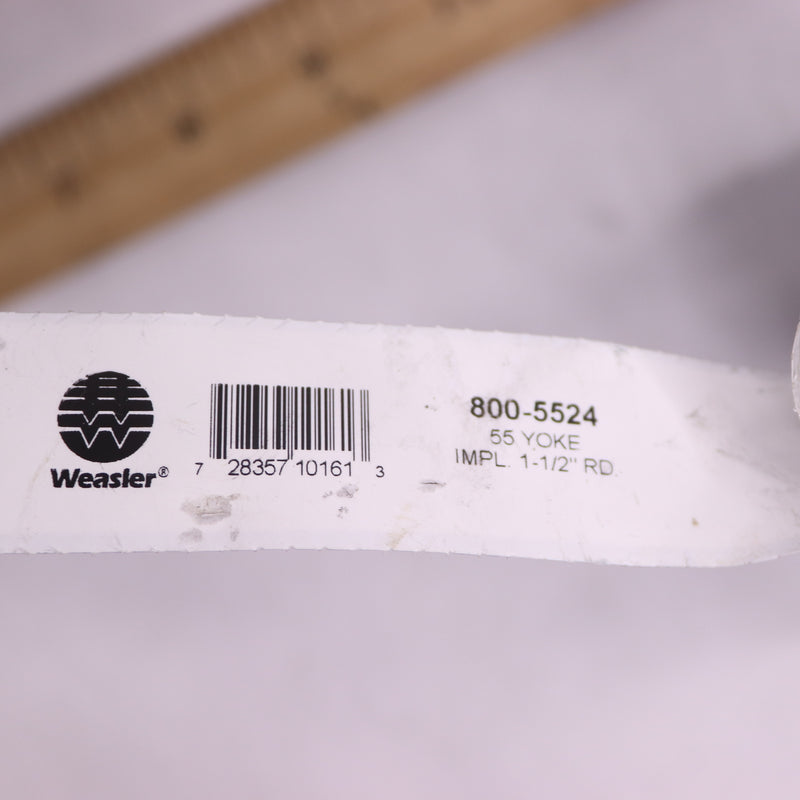 Weasler Implement Yoke Steel Silver 1-1/2" Bore x 3/8" Keyway 800-5524