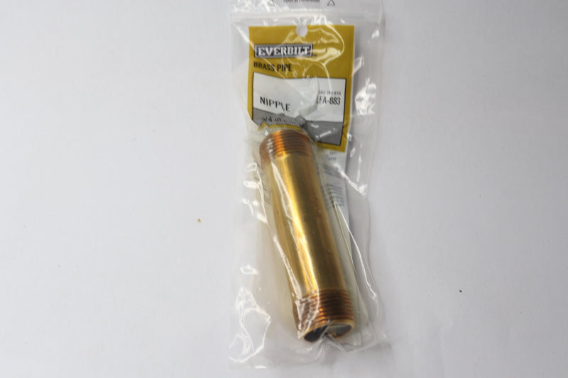 Everbilt Nipple Fitting Brass 3/4" x 4" MIP 793818