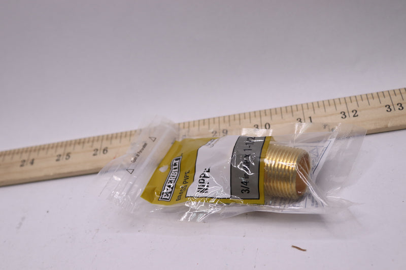 Everbilt Nipple Fitting Brass 3/4" x 1-1/2" LFA-878