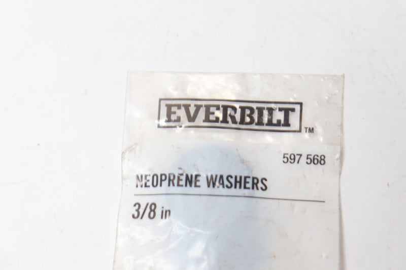 3-Pk) Everbilt Fat Washer Neoprene Black 3/8" x 13/16" 597 568