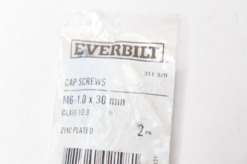 (2-Pk) Everbilt Hex Bolts Zinc Plated Class 10.9 M6-1.0 x 30 mm 311 329