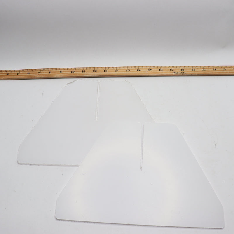 (Pair) Sneeze Guard For Counter & Desk Plastic Clear LYOP-057 Stand/Legs Only