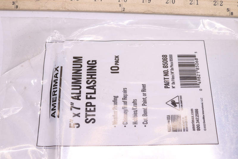 (10-Pk) Amerimax Step Flashing Aluminum 5" x 7" 85068