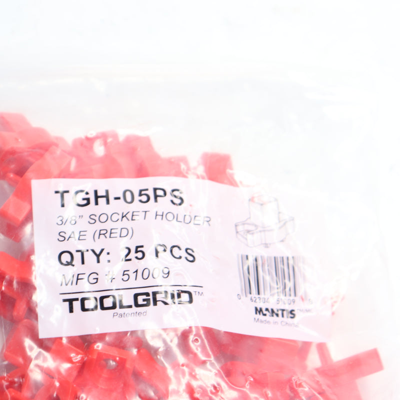 (25-Pk) Toolgrid Socket Holder Sae 3/8" 51009 TGH-05PS