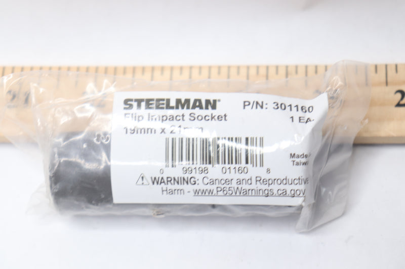Steelman Impact Flip Socket Black Oxide 19mm x 21mm 301160