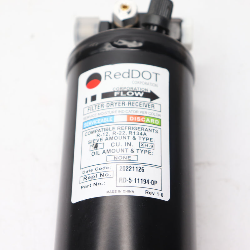 Red Dot Filter Dryer Receiver Black RD-5-11194-0P