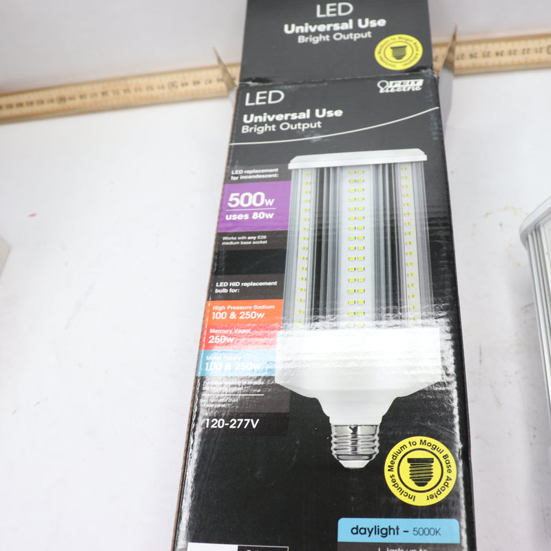 Feit Electric Corn Cob HID Utility LED Light Bulb Daylight E26 500W