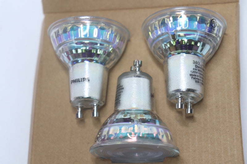 (3-Pk) Philips LED Spot Light Bulbs Dimmable MR16 380 Lumen 5000K 9290020555
