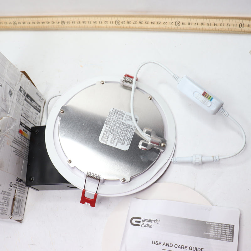 Commercial Electric Ultra Slim Adjustable CCT Canless LED Recessed Light Kit
