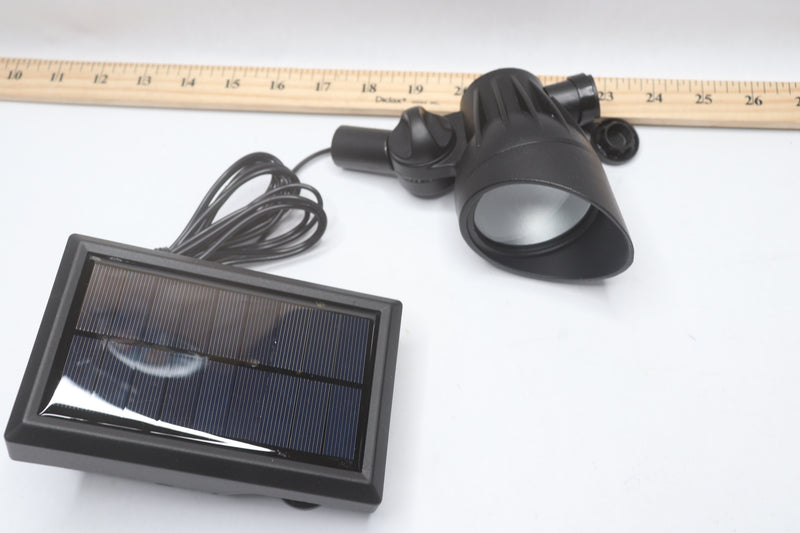 Hampton Bay Solar LED Spotlight Metal Black 50 Lumen NXT-2135H