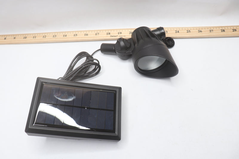 Hampton Bay Solar LED Spotlight Metal Black 50 Lumen NXT-2135H