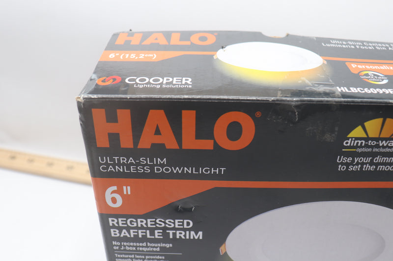 Halo HLBC Ultra-Slim Regressed LED Downlight 6" HLBC6099FSD2WMW