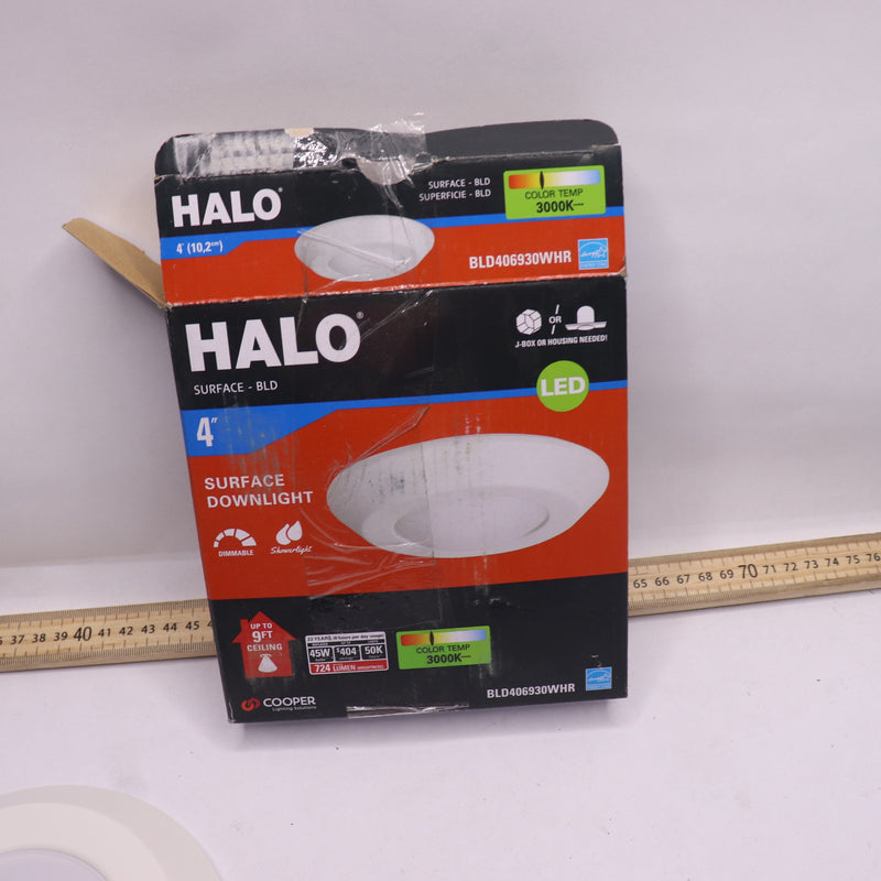 Halo Integrated LED Recessed Ceiling Mount Light Trim 3000K Soft White 4"