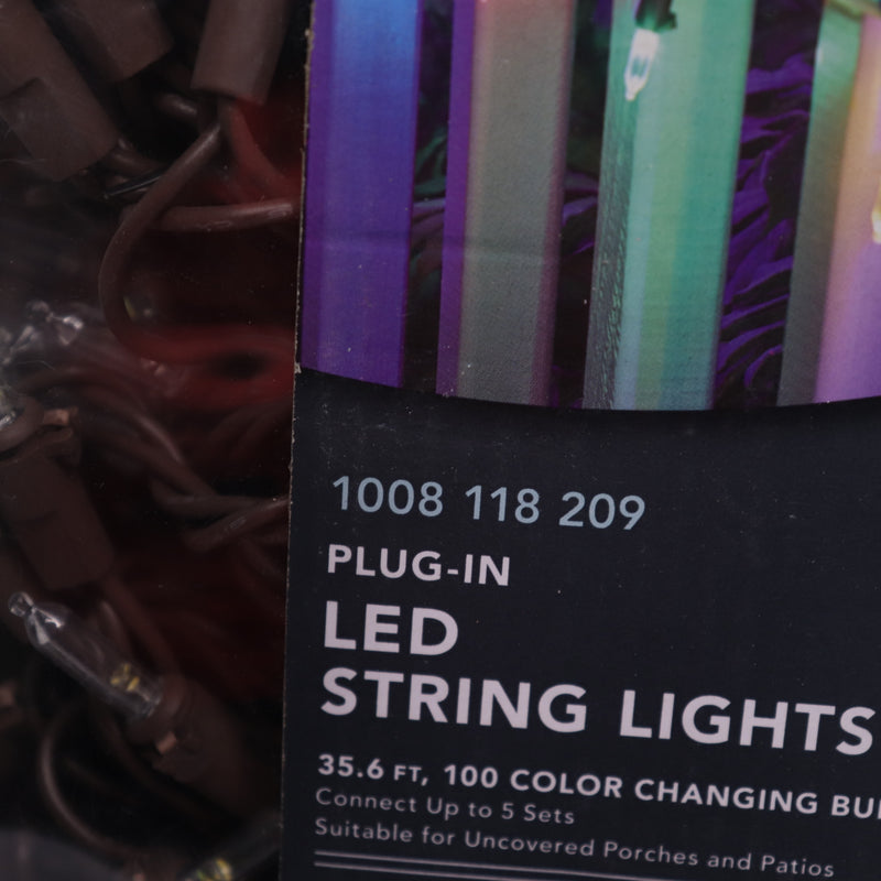 Hampton Bay 100-Light Outdoor/Indoor Color Changing Mini LED Garden String Light