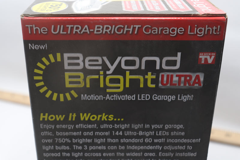 Beyond Bright LED Ultra-Bright Motion Activated Garage Light Plastic 120V 19010