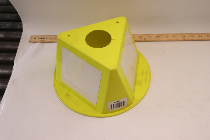 Inventory Control Cone w/ Dry Erase Decals Polypropylene Yellow 412434