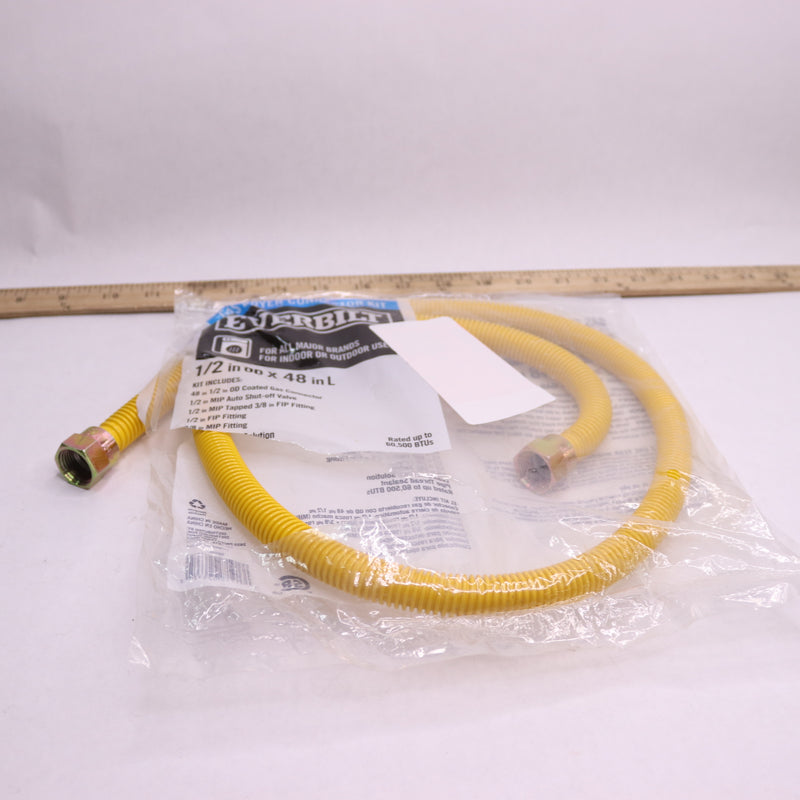 Everbilt Gas Dryer Connector 60,500 BTU 48" x 1/2"OD 98256 - Hose Only