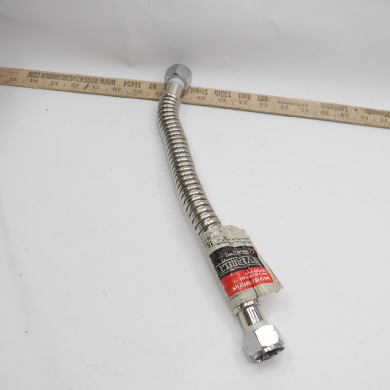 Everbilt Corrugated Water Connector Stainless Steel 3/4" x 3/4" x 15"