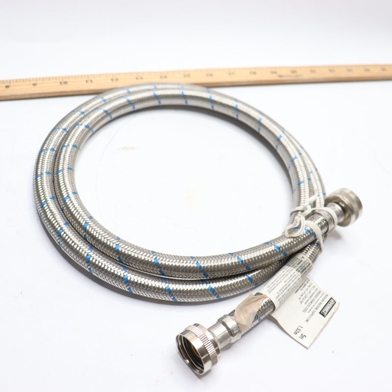 Everbilt Washing Machine Supply Line Blue 3/4" FHT x 3/4" FHT x 60" 7243-60-34