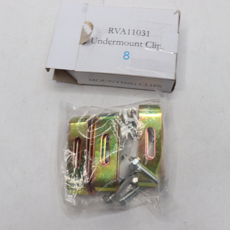 Sink Mounting Clips Kit Brass RVA11031