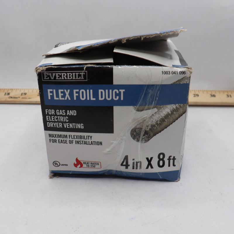 Everbilt Flexible Dryer Vent Duct Aluminum 4" x 8 Ft 1003 041 096